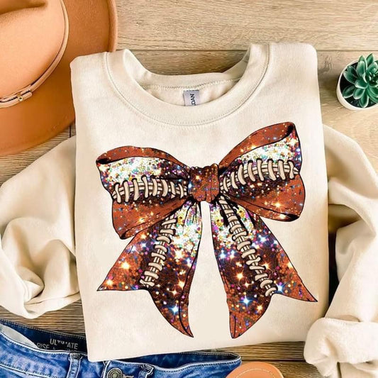 Football Bow tee