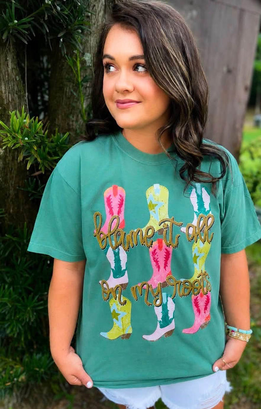 Blame it all on my roots tee