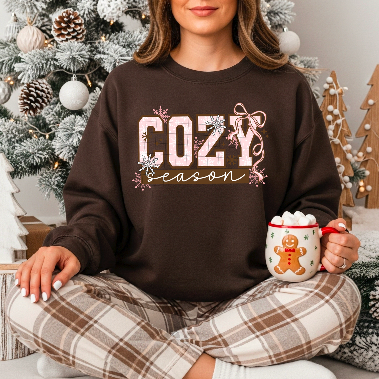 Cozy Season pink tee