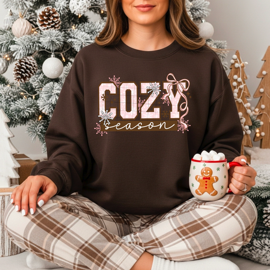 Cozy Season pink tee