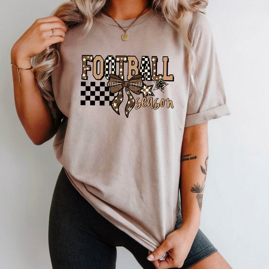 Football Season Bow tee