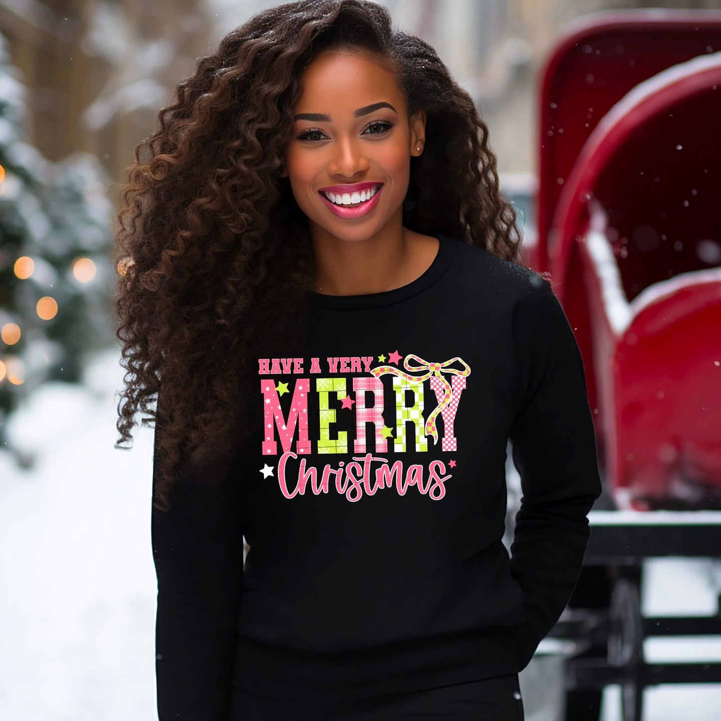 PINK Merry Christmas tee