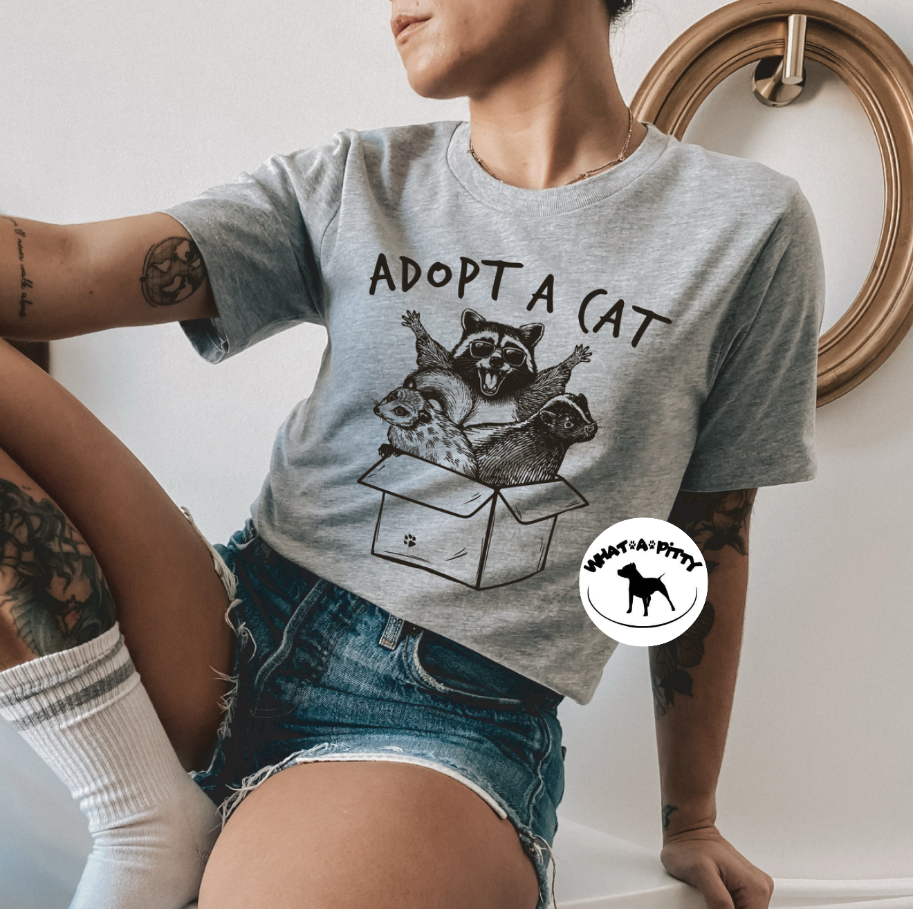 Adopt a Cat tee