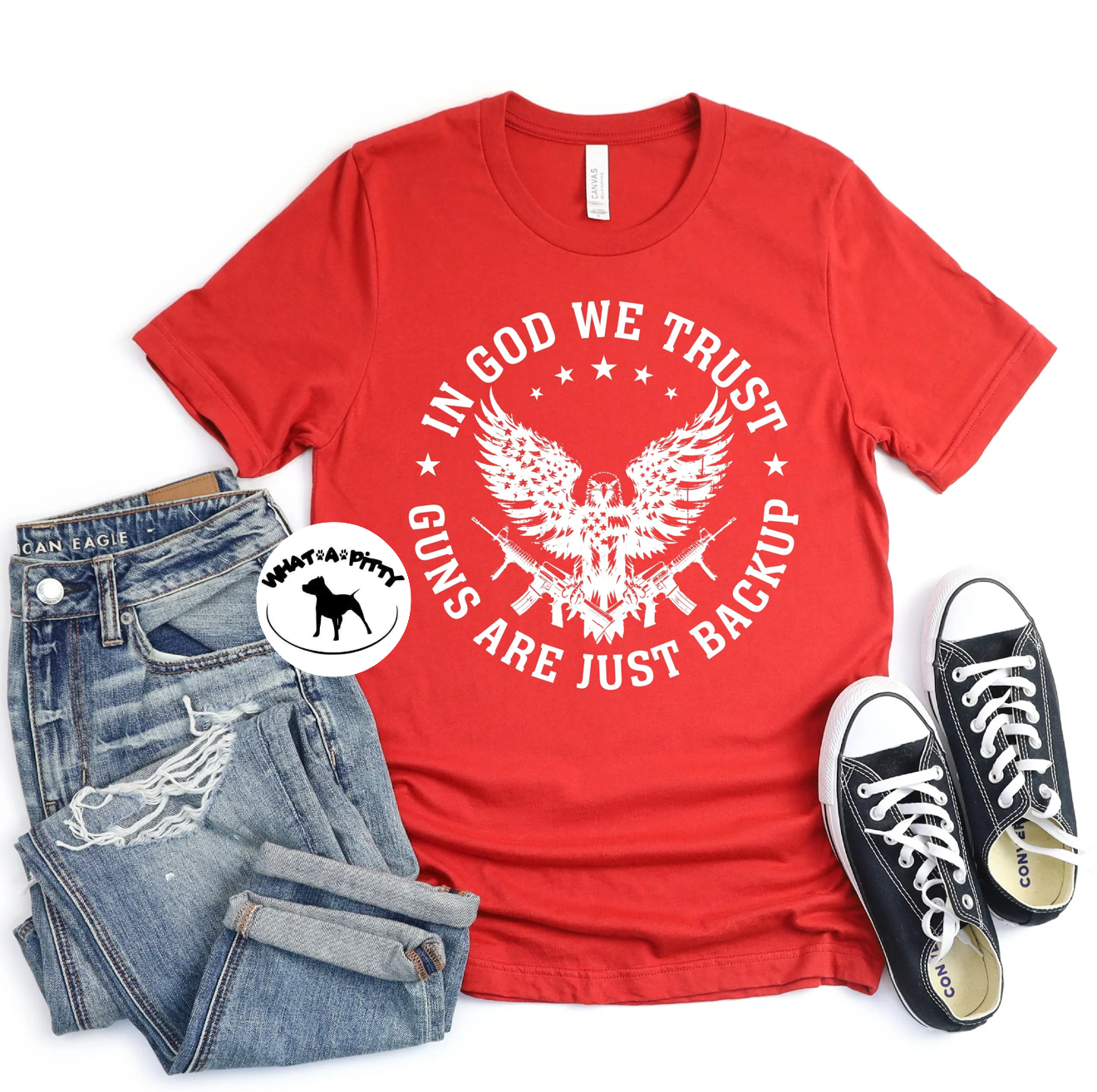 Guns are just backup tee