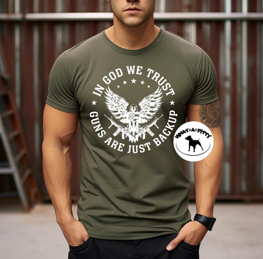 Guns are just backup tee