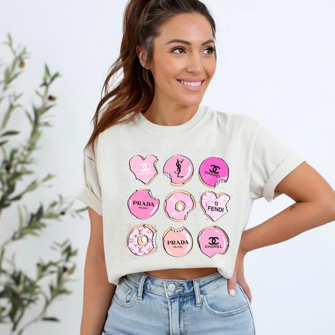 Pink Donut Coquette tee