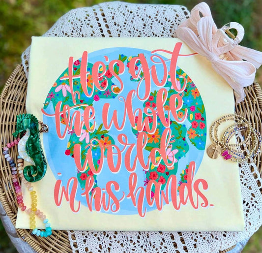 He's got the Whole World in his Hands tee