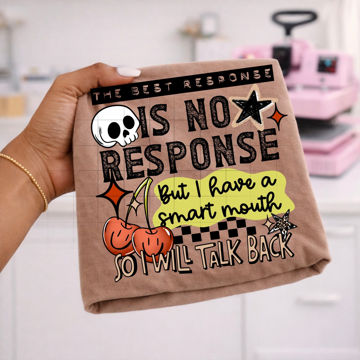 The best response is no response but... tee (Black Ink)