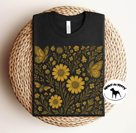 Boho Spring Florals tee