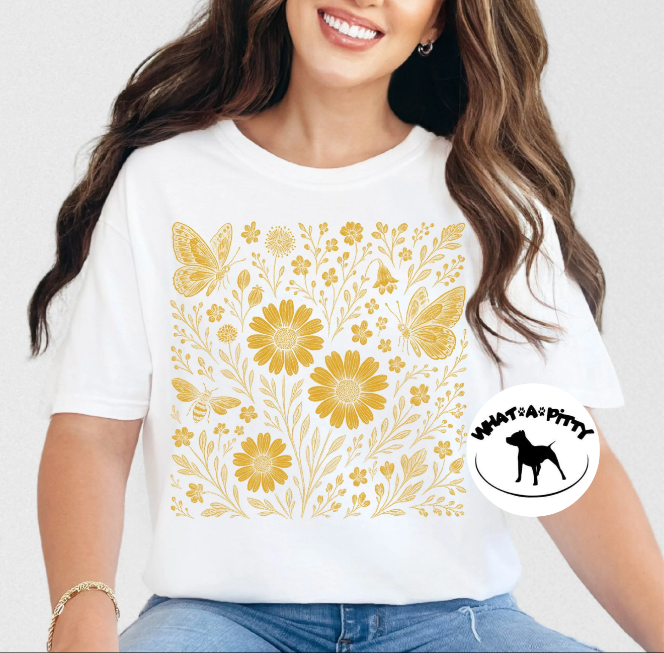 Boho Spring Florals tee