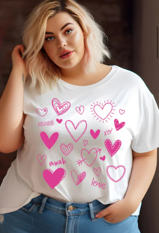 Heart Collage tee