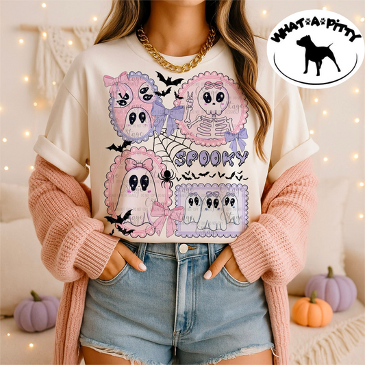 Spooky Girly Ghosts tee