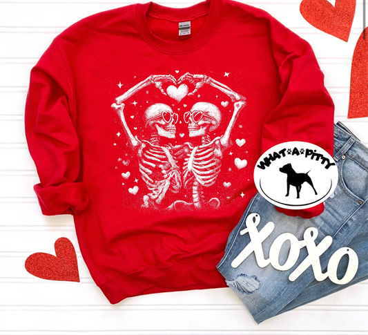 Heart Hand Skellies tee