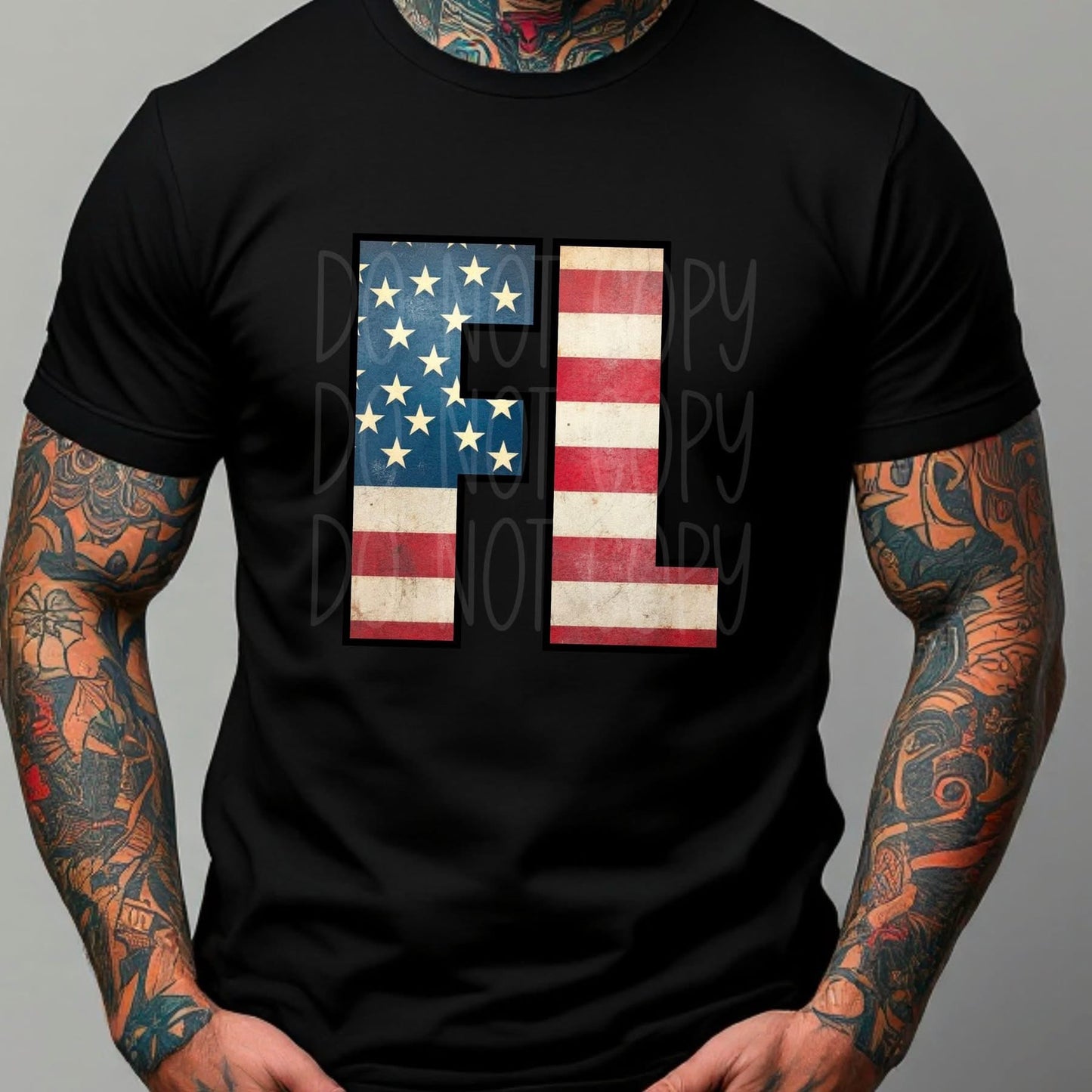 Vintage American Flag States tee