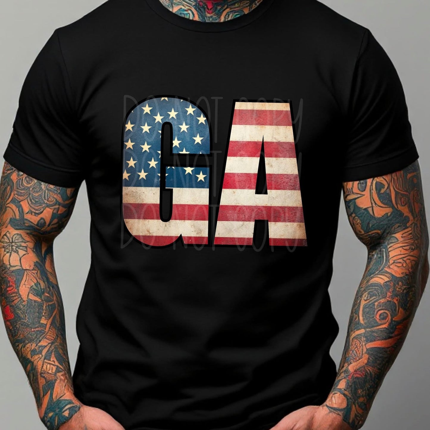 Vintage American Flag States tee