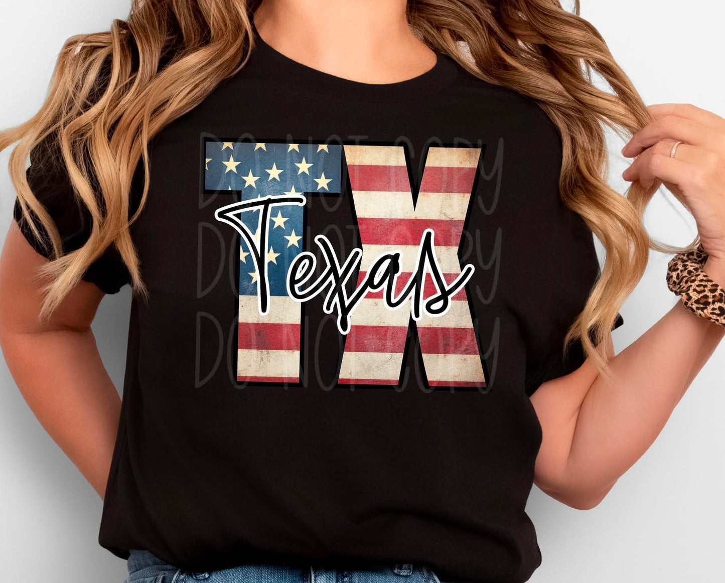 Vintage American Flag States tee with State Name