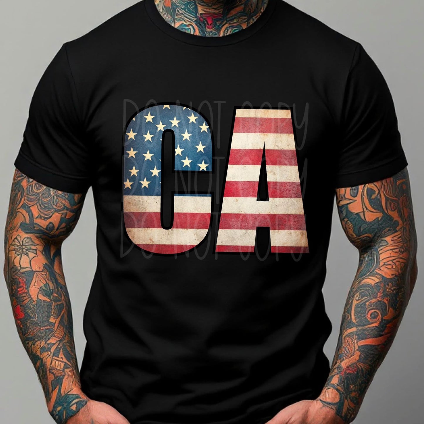 Vintage American Flag States tee