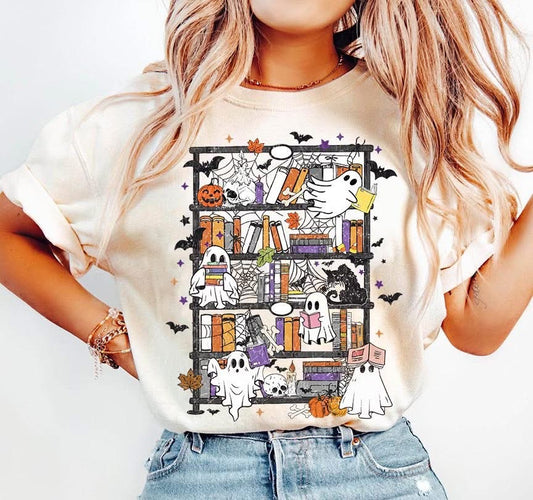 Ghostie Bookcase tee