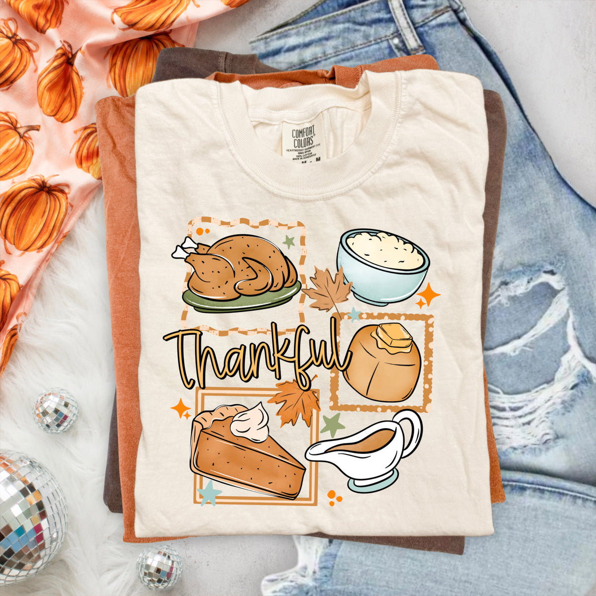 Thankful Thanksgiving Feast tee