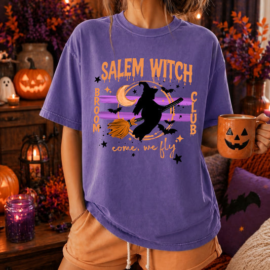 Salem Witch Club tee Come We Fly