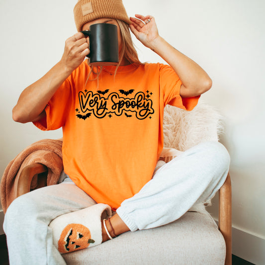 Very Spooky tee (Black Ink)