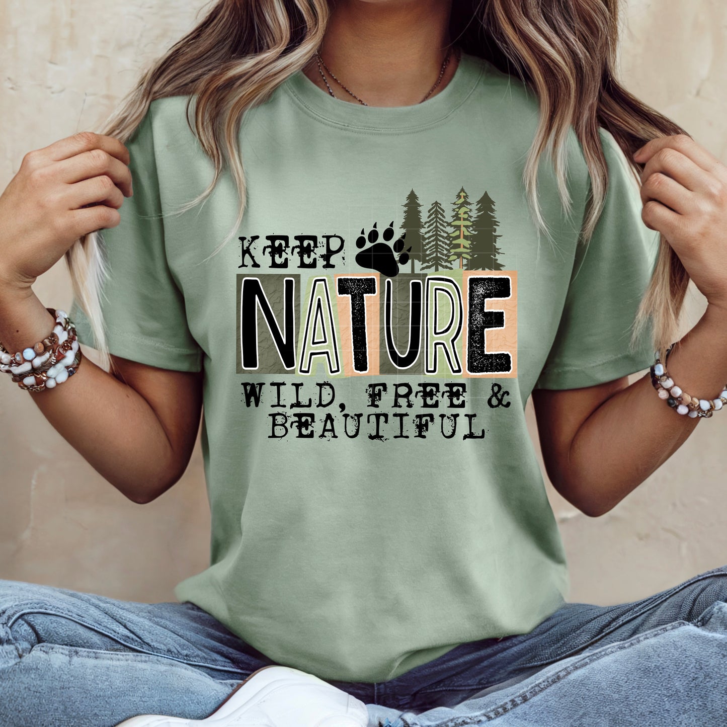 Keep Nature Beautiful tee (Black Ink)