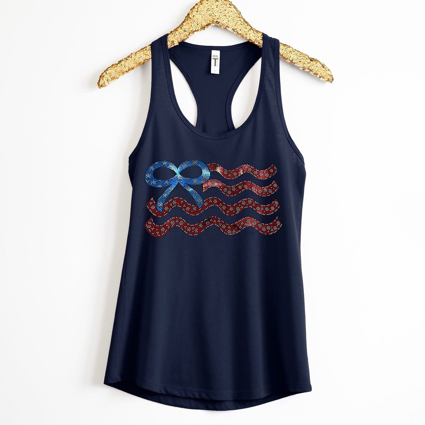 American Flag Bow Spangle tee
