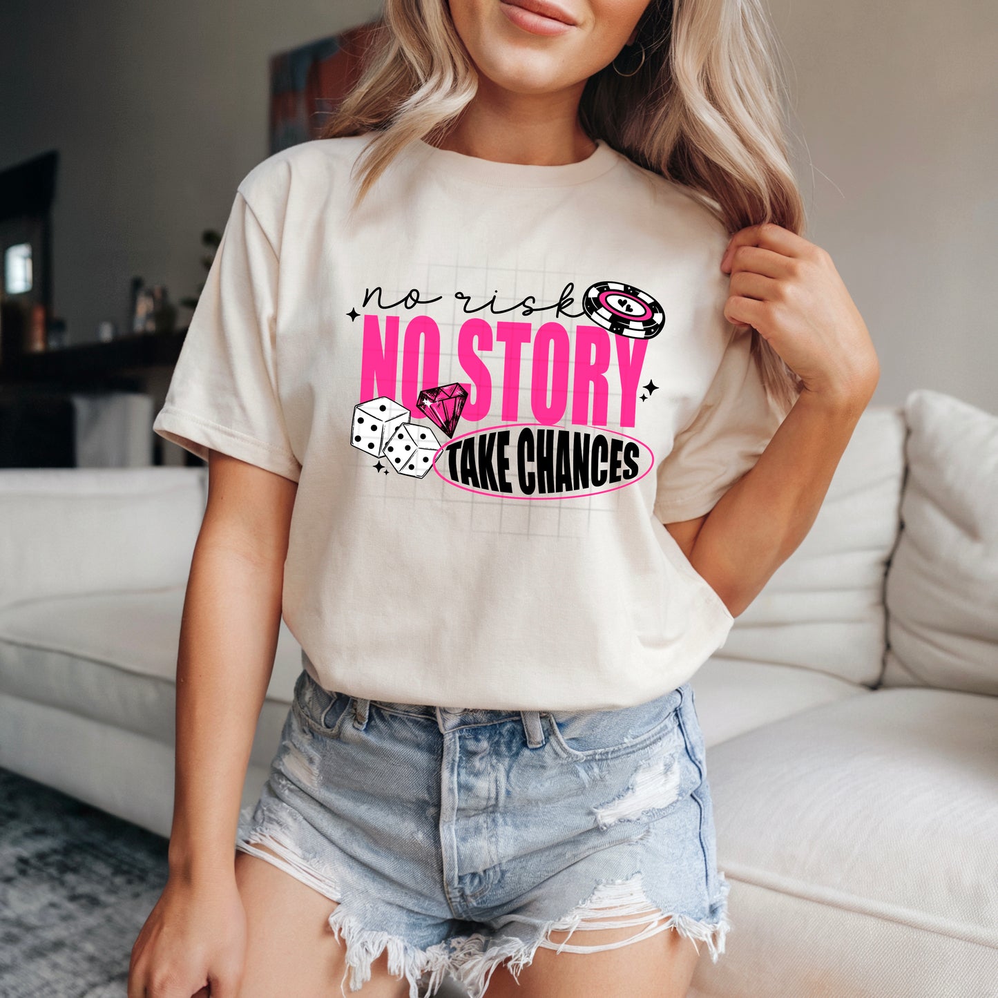 No Risk No Story tee ( Black Ink)