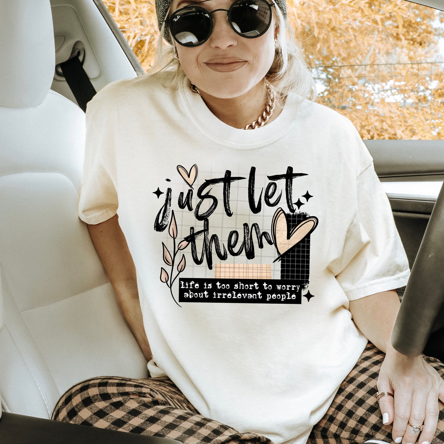 Let Them Irrelevant tee ( Black Ink)