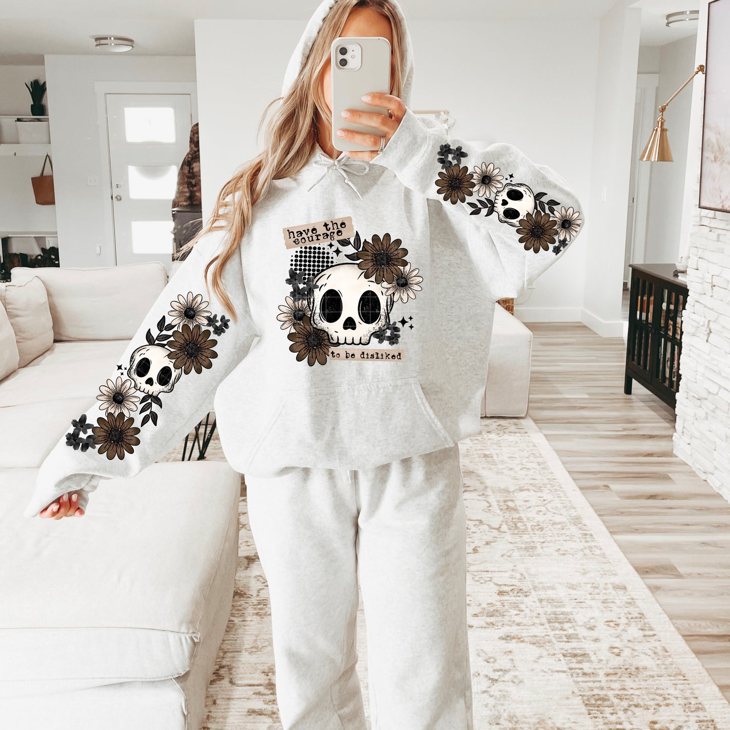 Have the Courage to be Disliked sweatshirt with sleeve designs