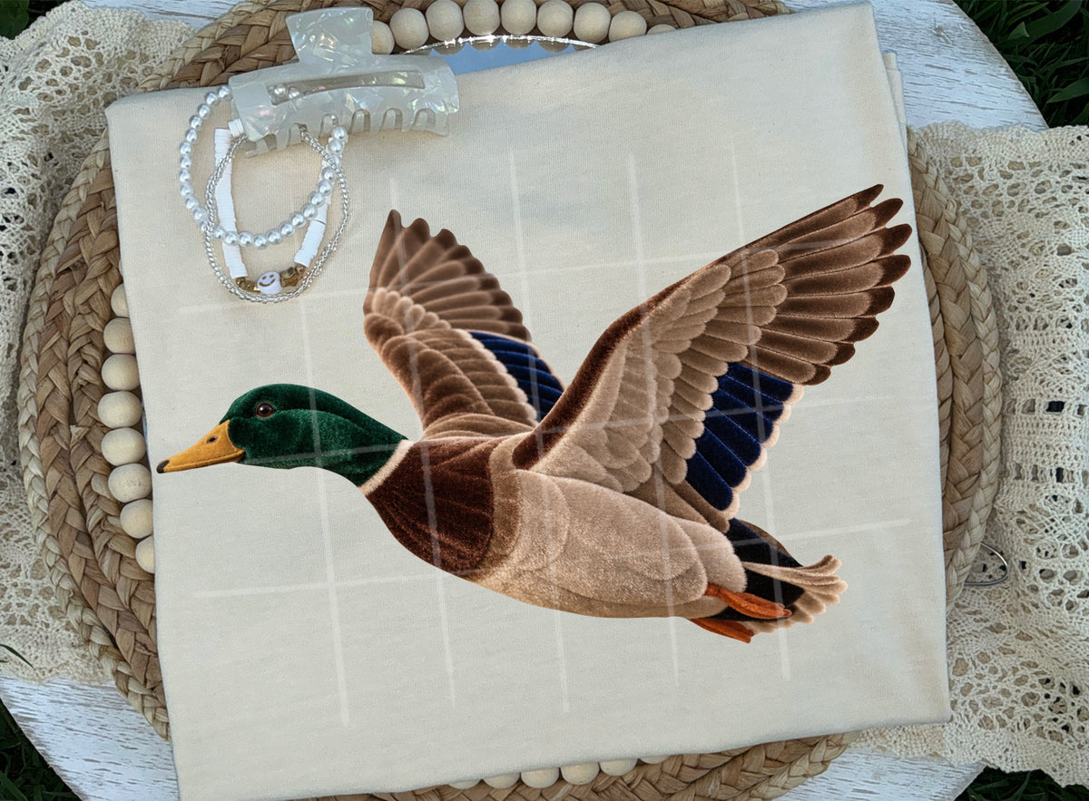 Velvet Mallard Duck tee