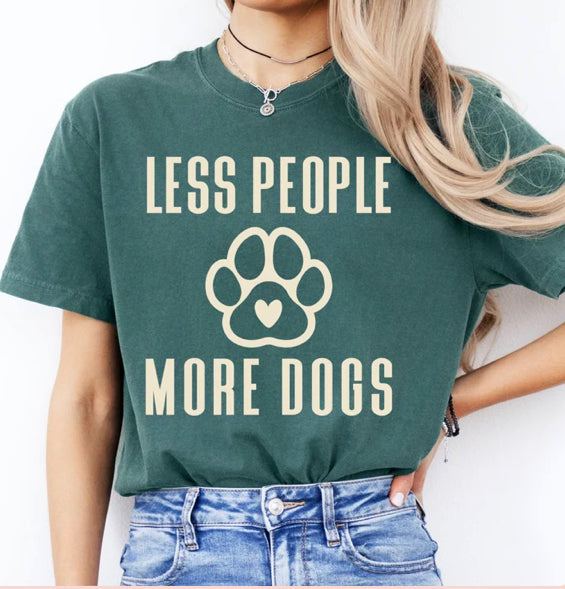 Less People More Dogs t-shirt