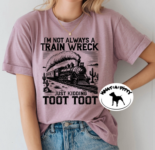 Train Wreck tee