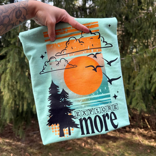 Explore More tee (Black Ink)