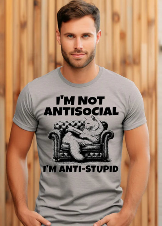 I'm not Antisocial tee