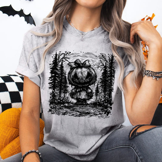 Pumpkin Head GIRL tee