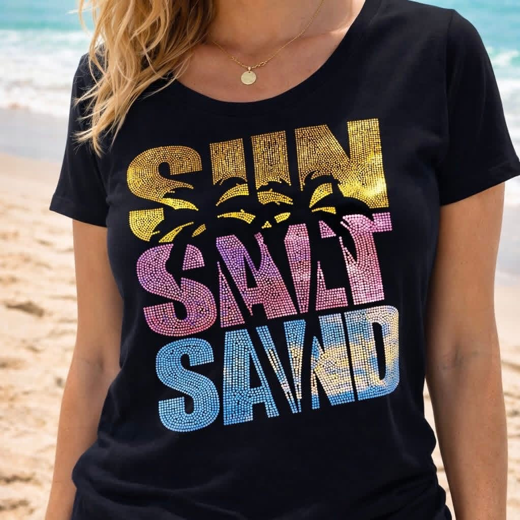 Sun Salt Sand SPANGLE t-shirt