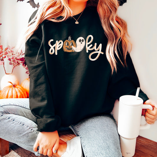 Spooky pumpkin and ghost tee