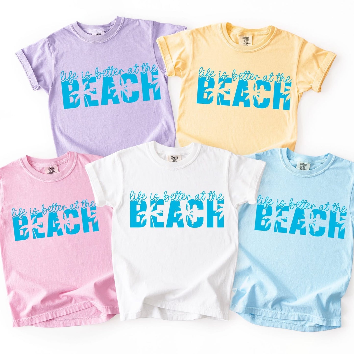 Life is better at the beach tee (Blue Ink)