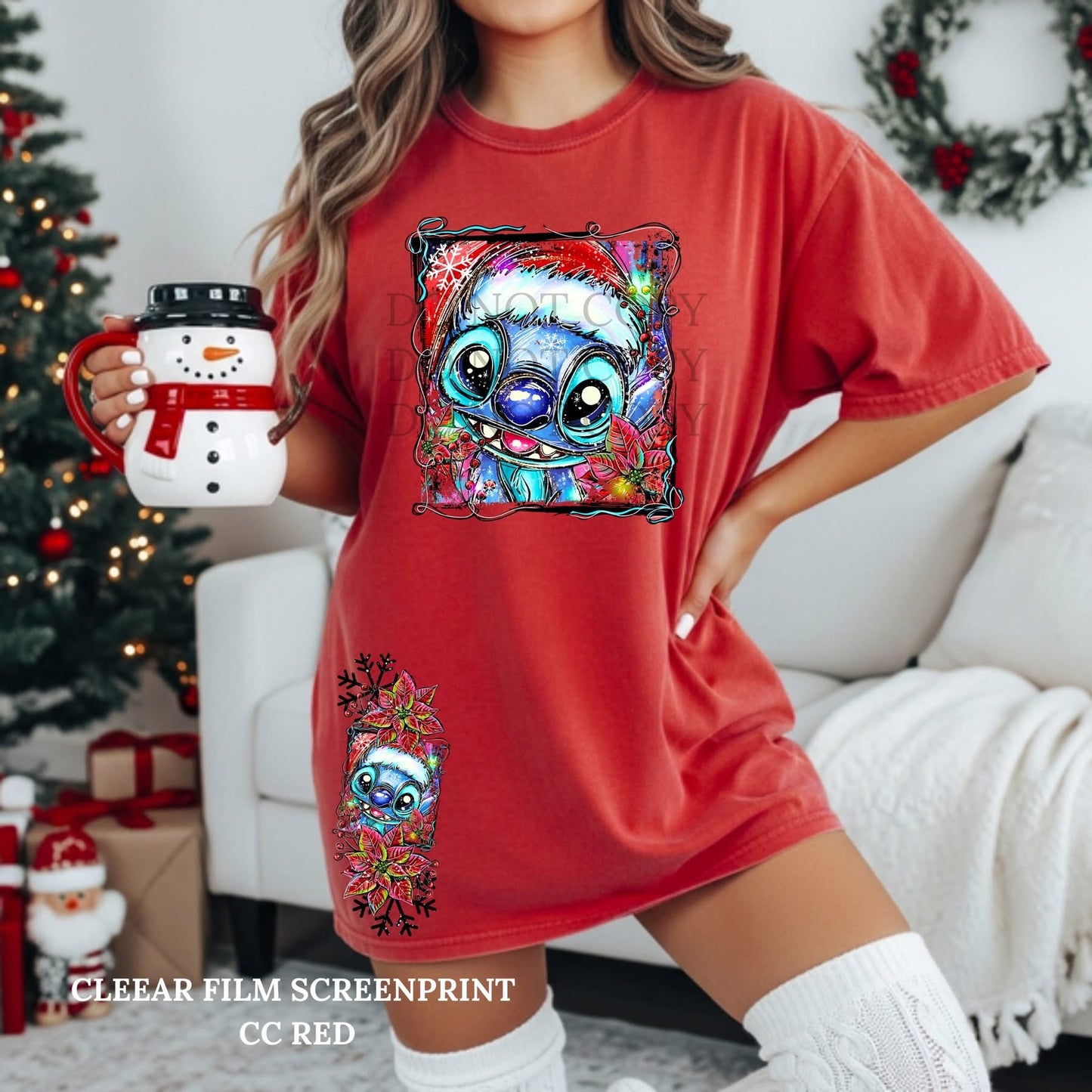 Blue Alien sweatshirt with sleeve design