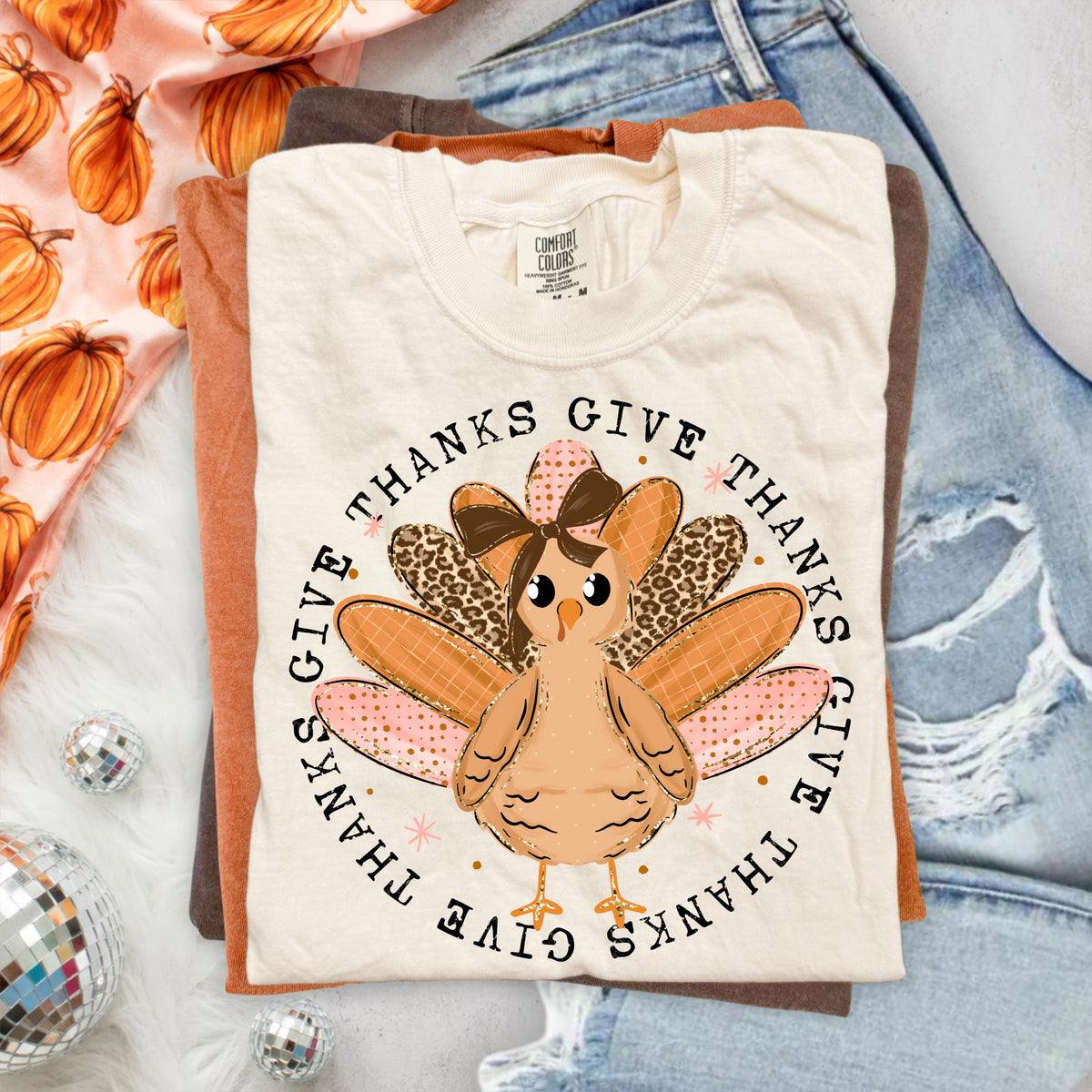 Give Thanks Turkey tee