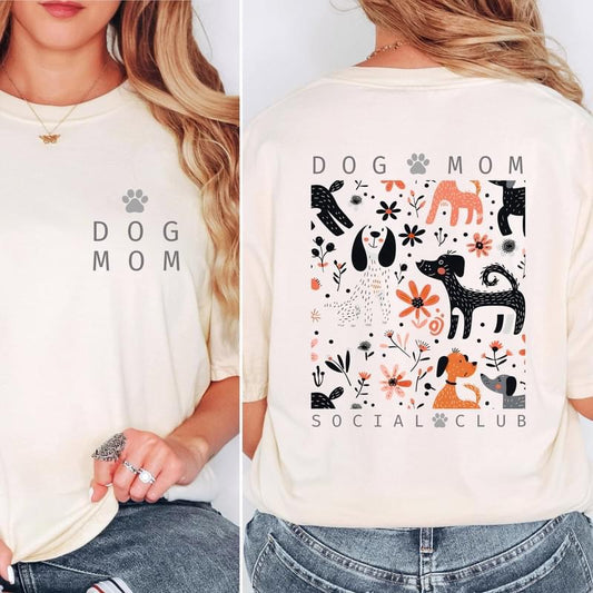 Dog Mom Social Club tee