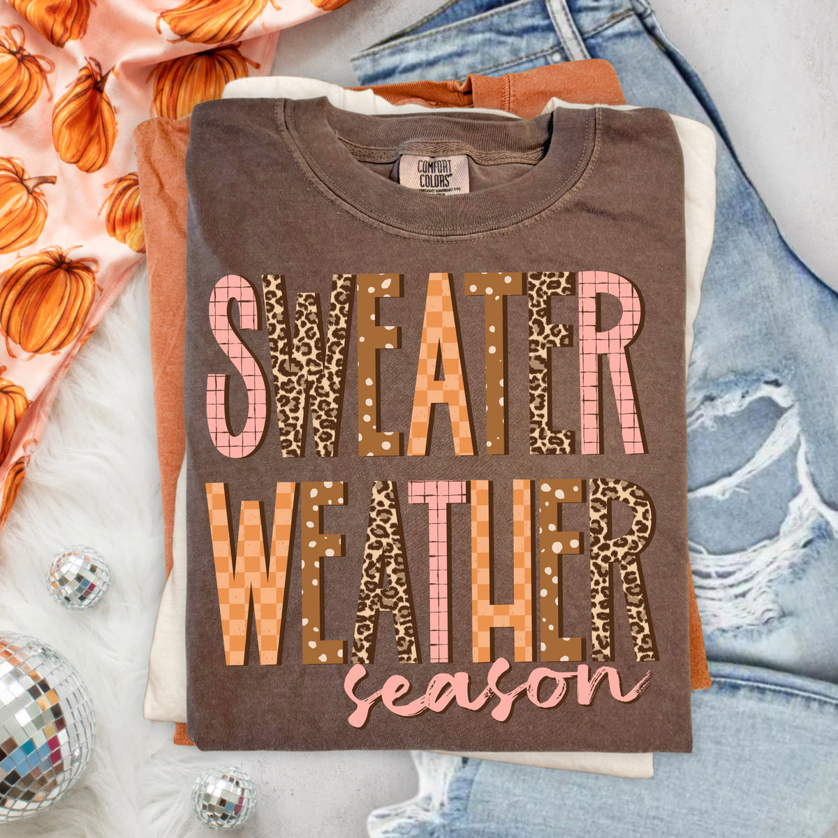 Sweater Weather (Leopard) tee