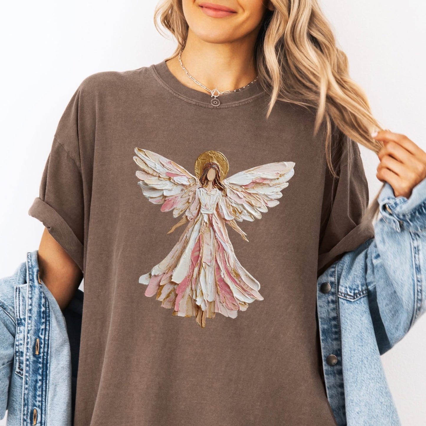 Hand painted Angel tee