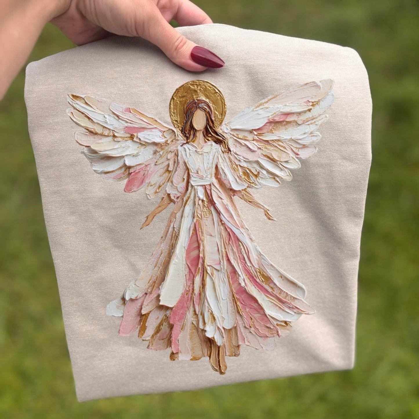Hand painted Angel tee