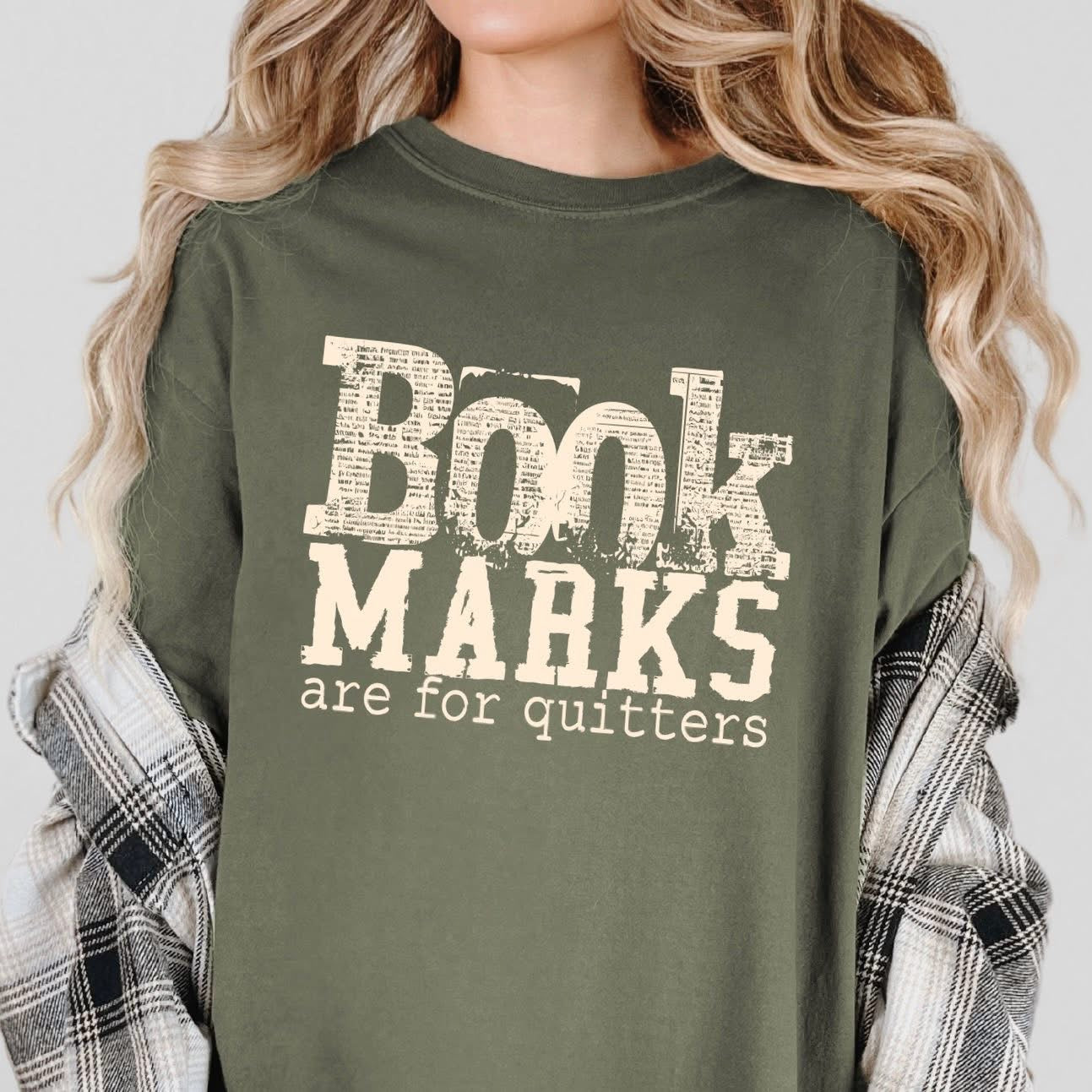 Book Marks are for quitters tee