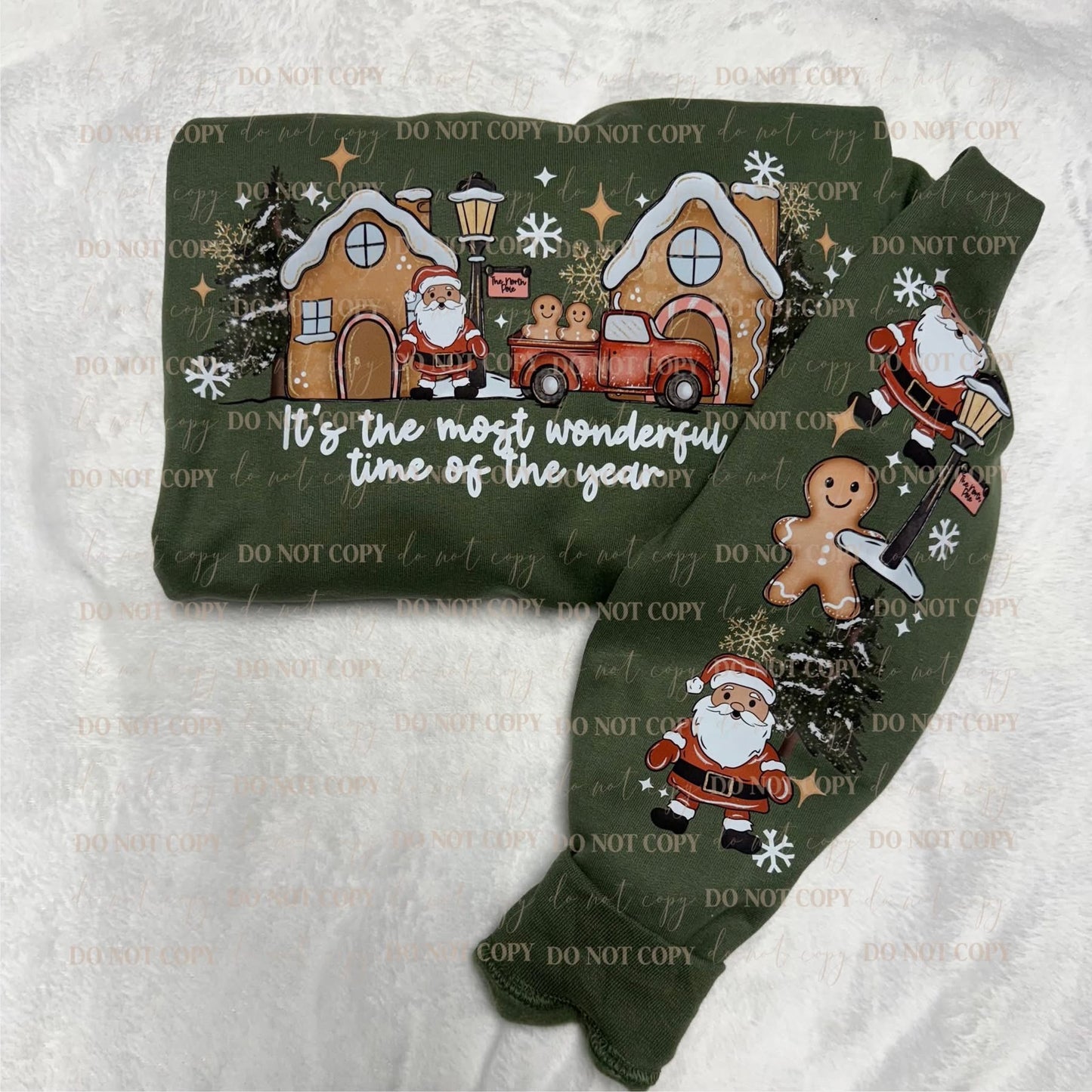 It's the most wonderful time of the year sweatshirt with sleeve designs
