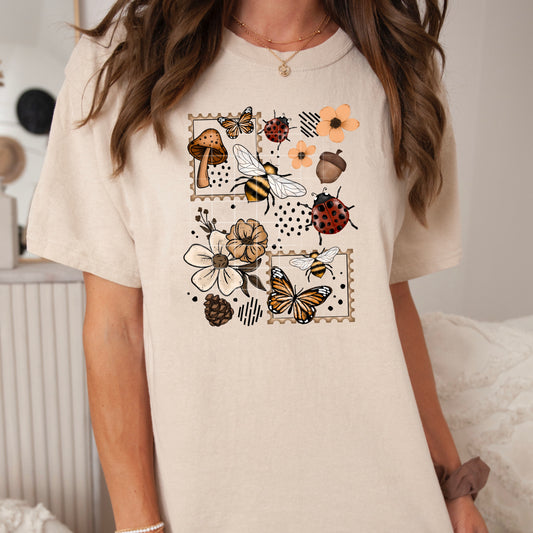 Cottage Core Stamps tee