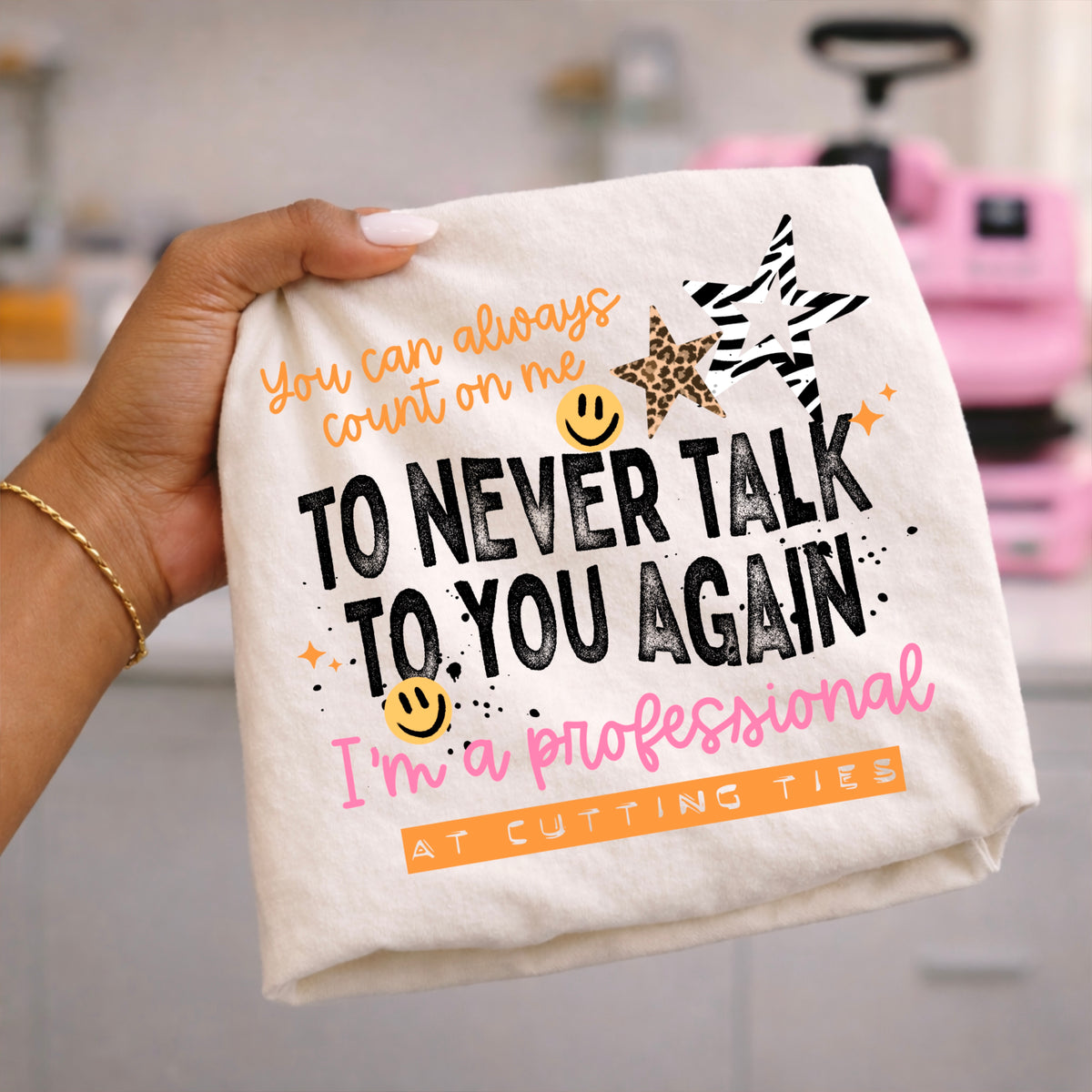 Never Talk to You Again tee (Black Ink)