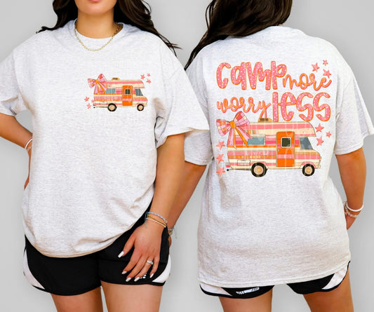 Camp More Worry Less tee
